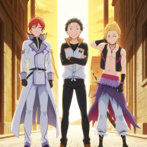 Subaru, Reinhard & Garfiel - Re:Zero V1