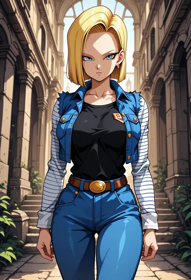 Android 18 :: AI Art by lynodie :: Tungsten