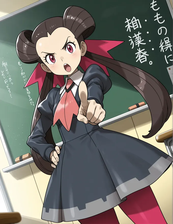 Gen 3 Gym Leader: Roxanne :: AI Art by Anoni :: Tungsten