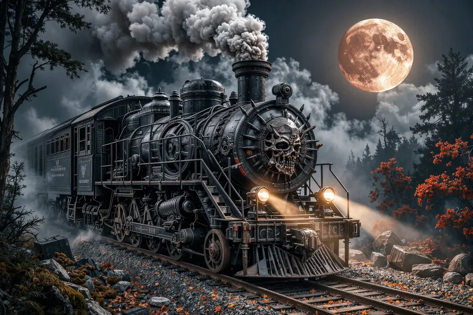 Devil's train :: AI Art by tomaszanger :: Tungsten