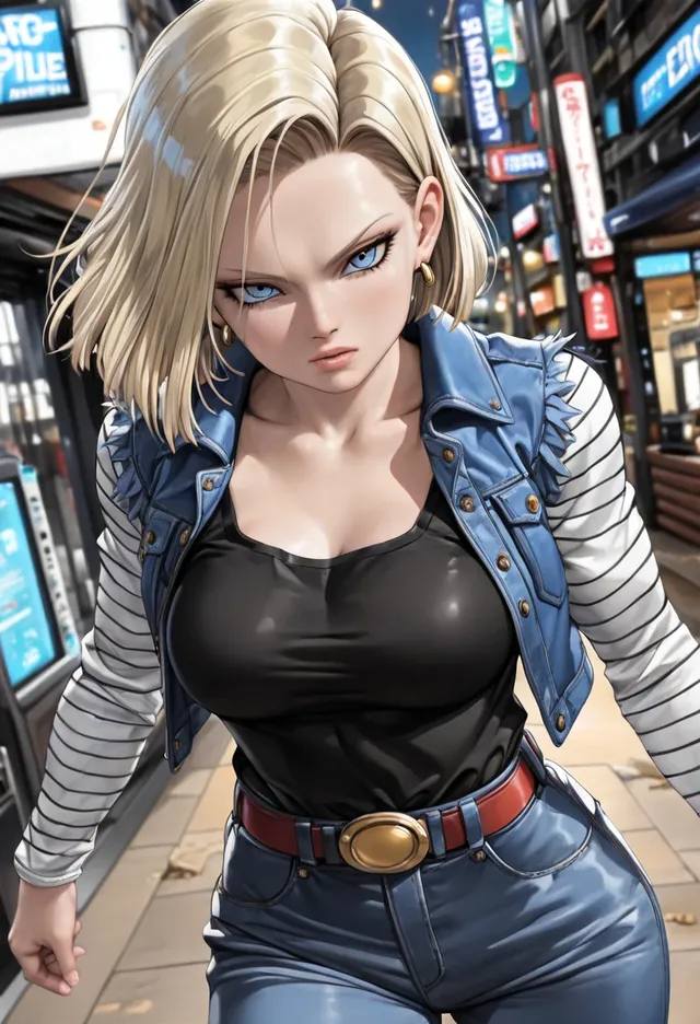 Android 18 :: AI Art by Momon :: Tungsten