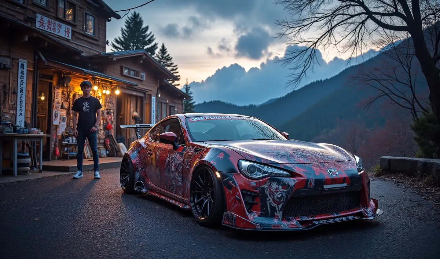 JDM Car :: AI Art by Sam-C. :: Tungsten