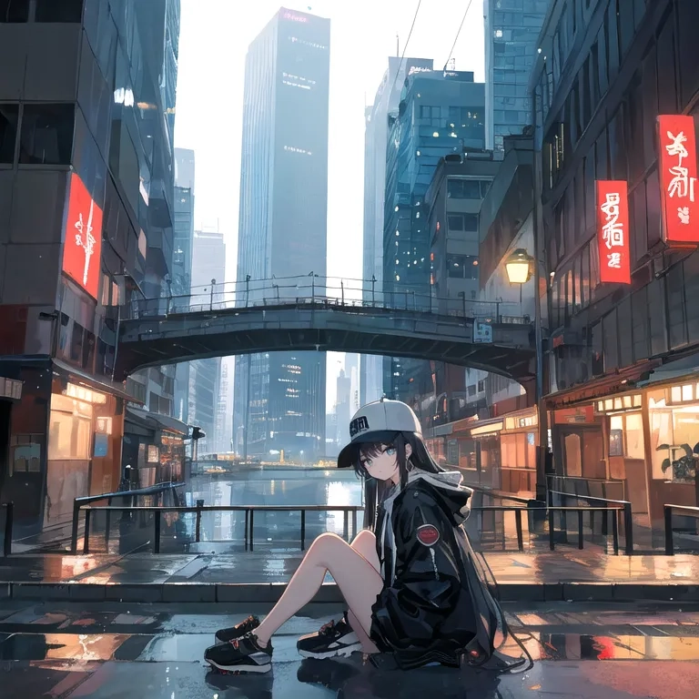 Girls in the Night City with ModernRetroMix :: AI Art by ...