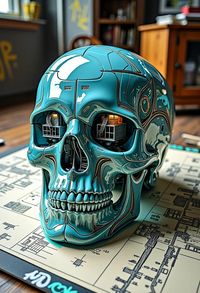The skull :: AI Art by Montaraz :: Tungsten