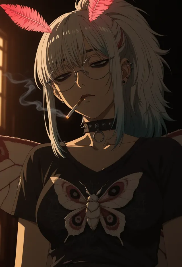 Moth goth :: AI Art by Liliraune :: Tungsten