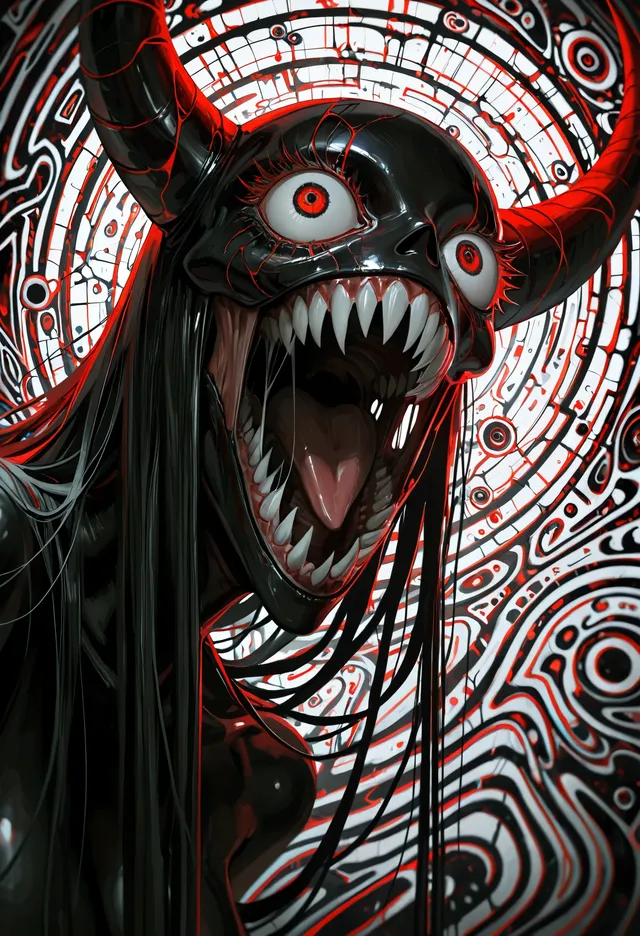 Demon(f)ury :: AI Art by Val0 :: Tungsten