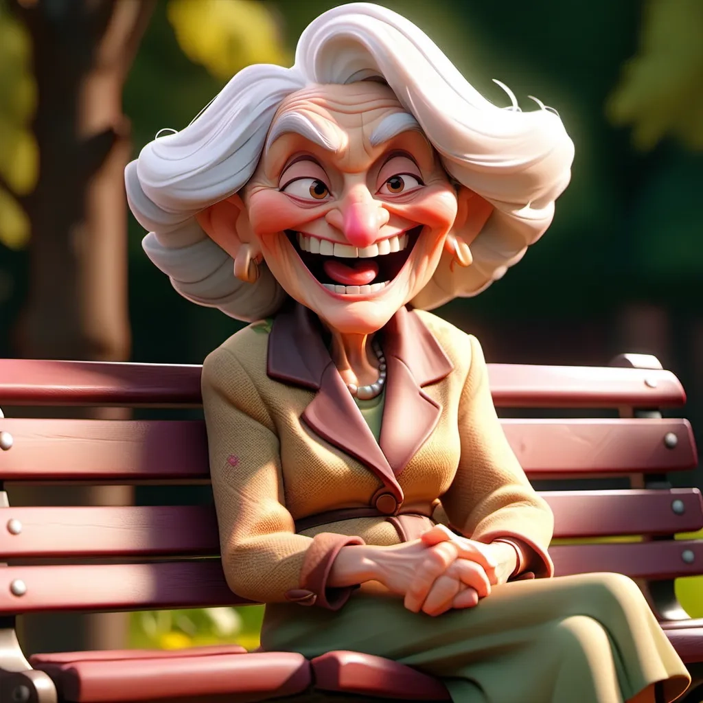 Old Lady with Samaritan 3D SDXL :: AI Art by evevalentine2017 :: Tungsten