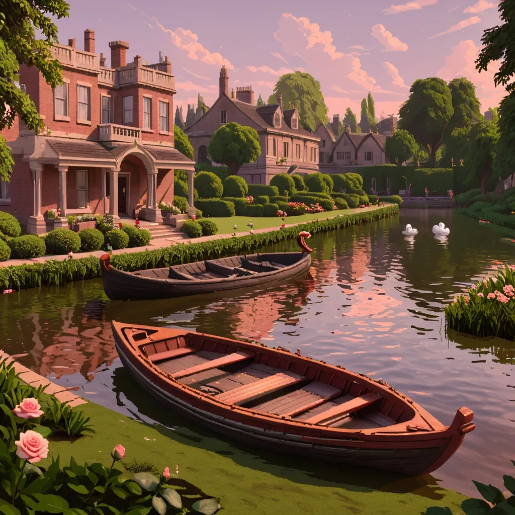 Rowing Boats :: AI Art by lynodie :: Tungsten