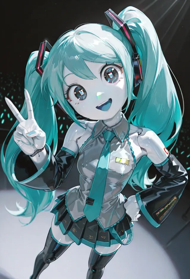 Hatsune Miku Android :: AI Art by lynodie :: Tungsten